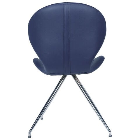 Akon Mavi Deri Ofis Cafe Sandalye