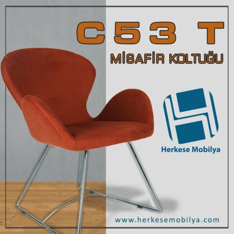 C-53T Kumaş Cafe Berjer Misafir Koltuğu