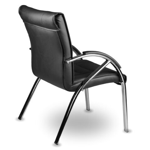 İlayda Siyah Deri Misafir Koltuğu