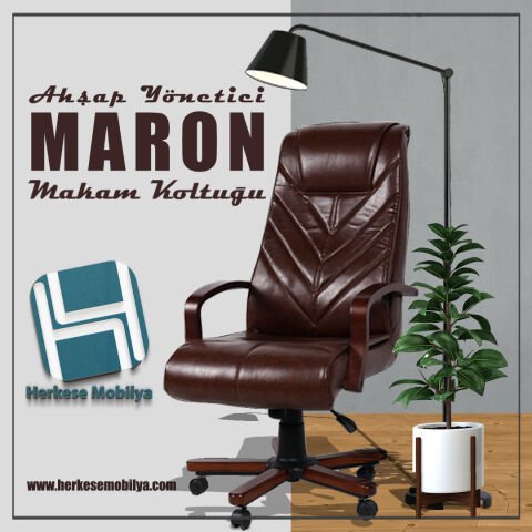 Maron Deri Makam Koltuğu Yönetici Koltuğu