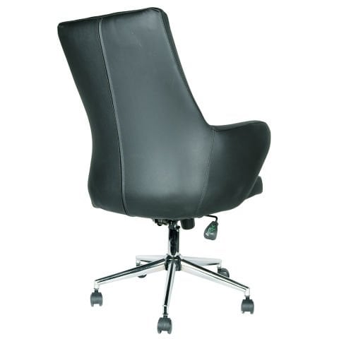 Oldea Siyah Deri Çalışma Koltuğu