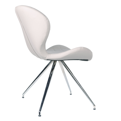 Akon Beyaz Deri Cafe Ofis Sandalye