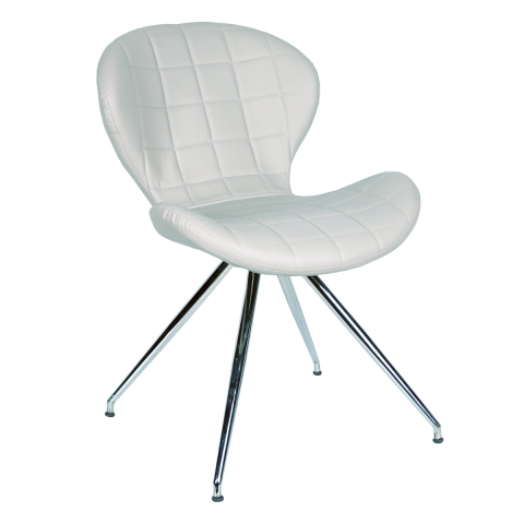 Akon Beyaz Deri Cafe Ofis Sandalye