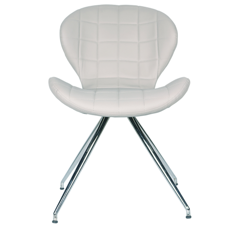 Akon Beyaz Deri Cafe Ofis Sandalye