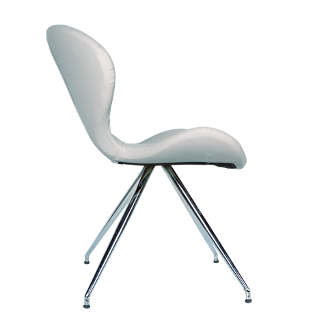 Akon Beyaz Deri Cafe Ofis Sandalye