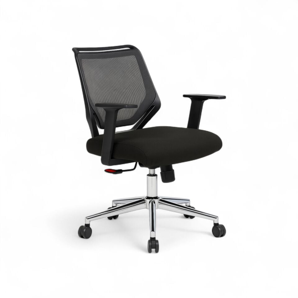 Moreno Siyah Fileli Ofis Çalışma Koltuğu