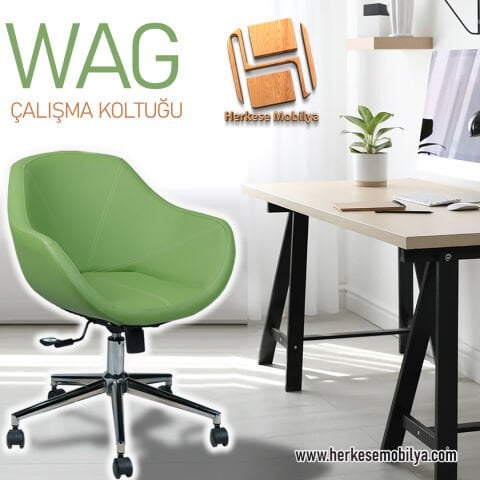 Wag Deri Ofis Çalışma Koltuğu