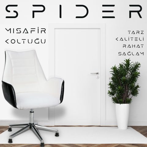 Spider Deri Kumaş Ofis Misafir Koltuğu