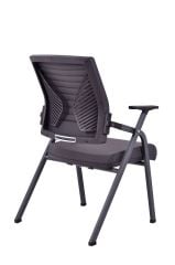 Lucca Siyah Kumaş Çalışma Koltuğu