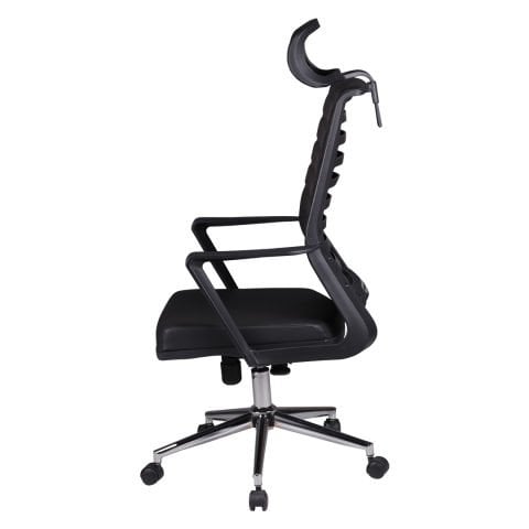 Gardena Siyah Deri Yönetici Koltuğu