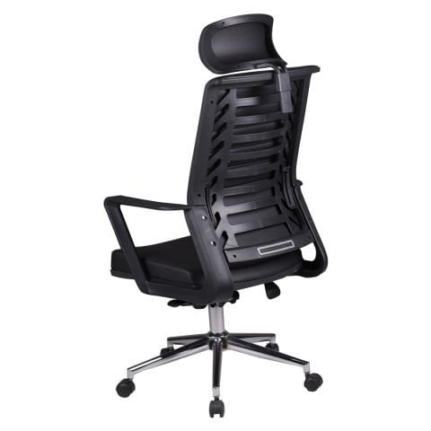 Gardena Siyah Deri Yönetici Koltuğu