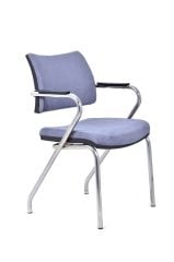 Sahra Mavi Kumaş Bekleme Koltuğu