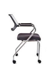 Carmel Gri Fileli Ofis Koltuğu