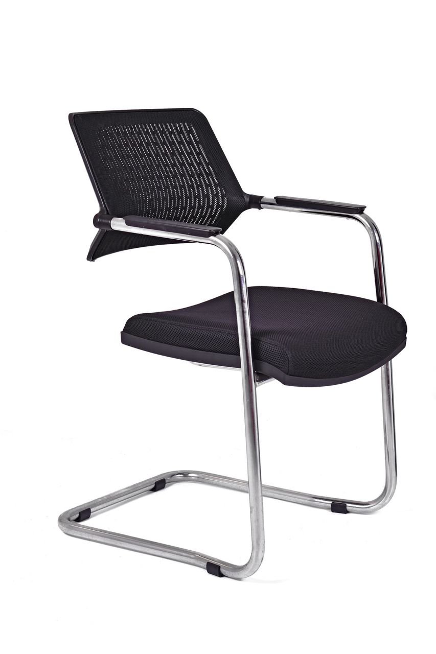 Carmel Siyah Fileli Ofis Misafir Koltuğu