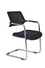 Carmel Siyah Fileli Ofis Misafir Koltuğu