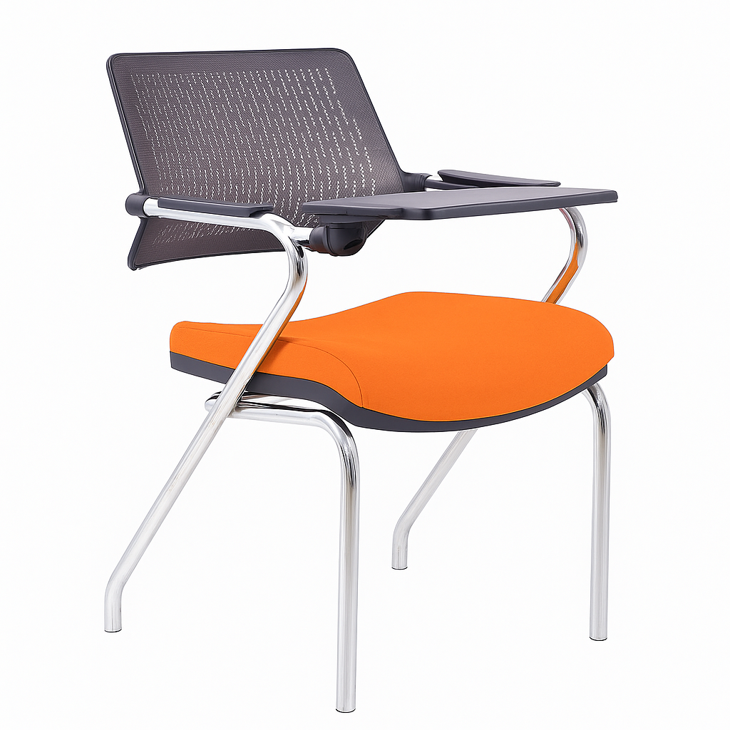 Carmel Gri & Turuncu Fileli Ofis Koltuğu