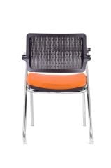 Carmel Gri & Turuncu Fileli Ofis Koltuğu