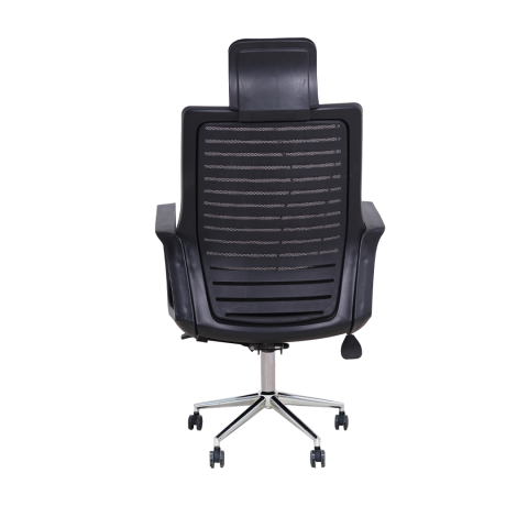 Ary Siyah Fileli Yönetici Koltuğu Krom Ayak