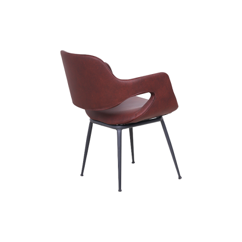 Seren Bordo Deri Misafir Koltuğu