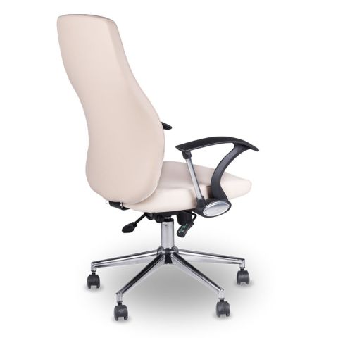 Kahel Krem Deri Çalışma Koltuğu Ofis Koltuğu - GARAJ