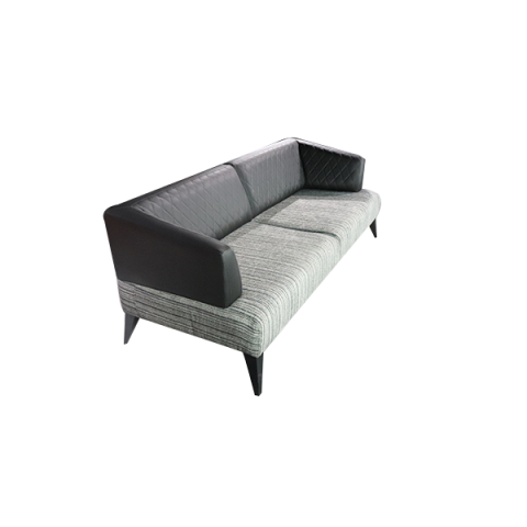 Glara Kumaş-Deri Üçlü Ofis Kanepesi | Misafir Koltuğu