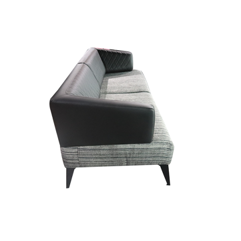 Glara Kumaş-Deri Üçlü Ofis Kanepesi | Misafir Koltuğu