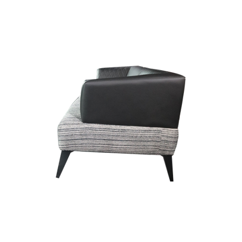 Glara Kumaş-Deri Üçlü Ofis Kanepesi | Misafir Koltuğu