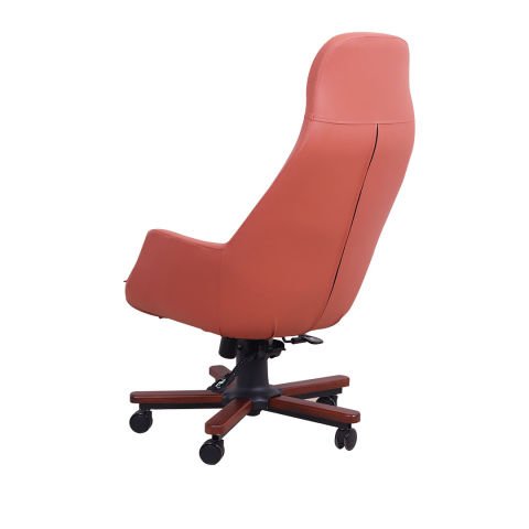 Breda Ahşap Taba Deri Makam Koltuğu