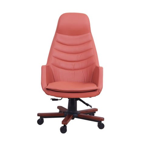 Breda Ahşap Taba Deri Makam Koltuğu