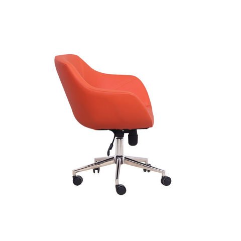 Wag Turuncu Deri Ofis Çalışma Koltuğu