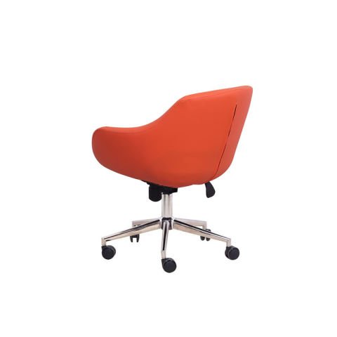 Wag Turuncu Deri Ofis Çalışma Koltuğu