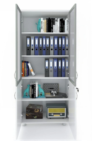 Cam Kapaklı Dolap 80x38x188