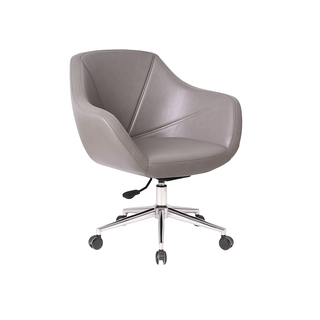 Wag Antrasit Deri Çalışma Koltuğu