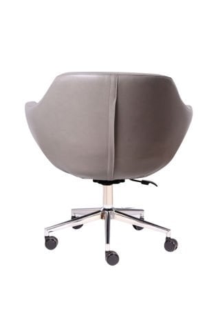 Wag Antrasit Deri Çalışma Koltuğu