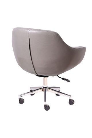 Wag Antrasit Deri Çalışma Koltuğu