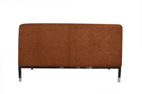 Zensit Kahverengi Deri İkili Ofis Kanepesi