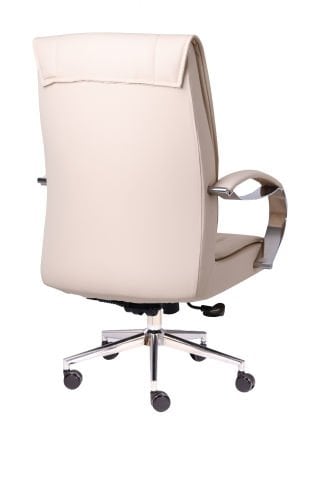 Interstellar Krem Deri Çalışma Koltuğu