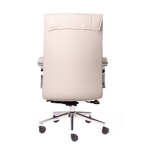Interstellar Krem Deri Çalışma Koltuğu