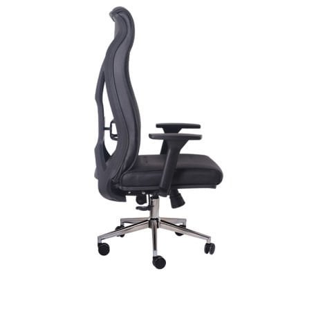 Blaze Siyah Deri Yönetici Koltuğu