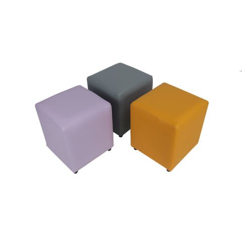 Stave Üçlü Set Deri Puf