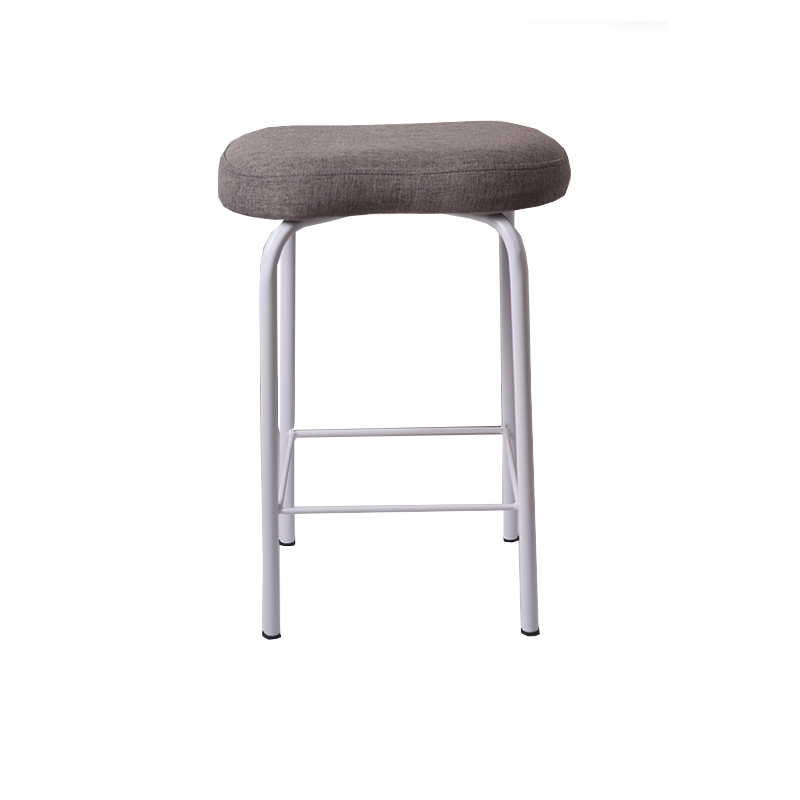 Long Uzun Kahverengi Deri Bar Sandalye