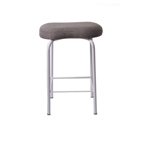 Long Uzun Kahverengi Deri Bar Sandalye