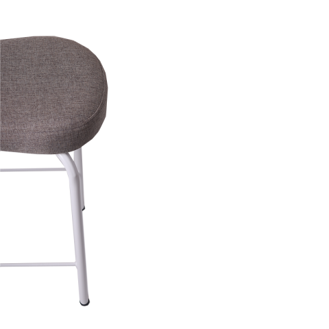 Long Uzun Kahverengi Deri Bar Sandalye