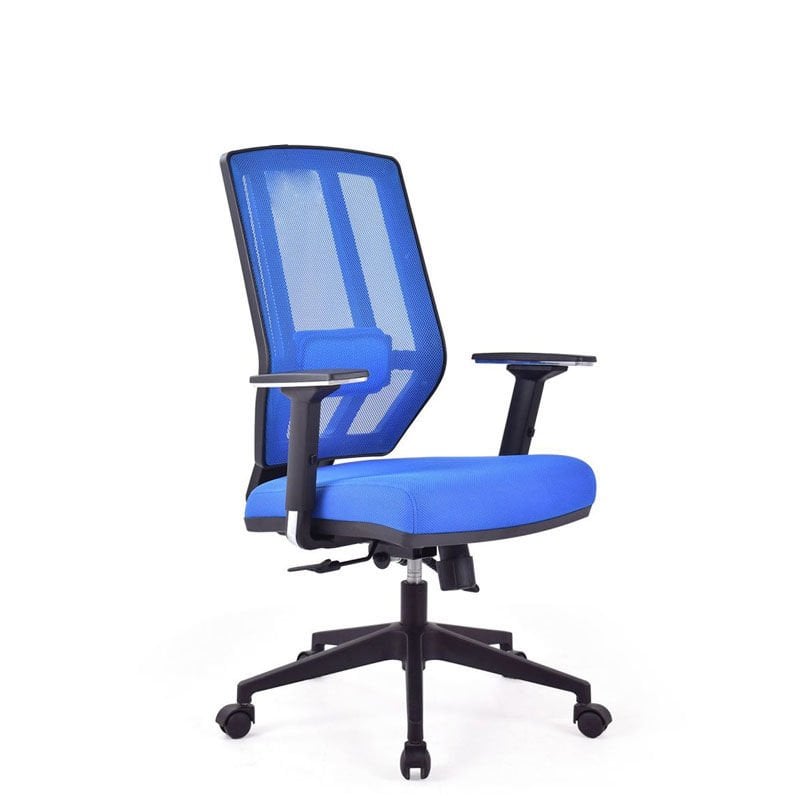 Bianca Mavi Fileli Çalışma Koltuğu Pls Konik Ayak