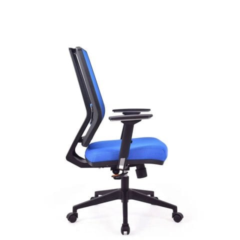 Bianca Mavi Fileli Çalışma Koltuğu Pls Konik Ayak