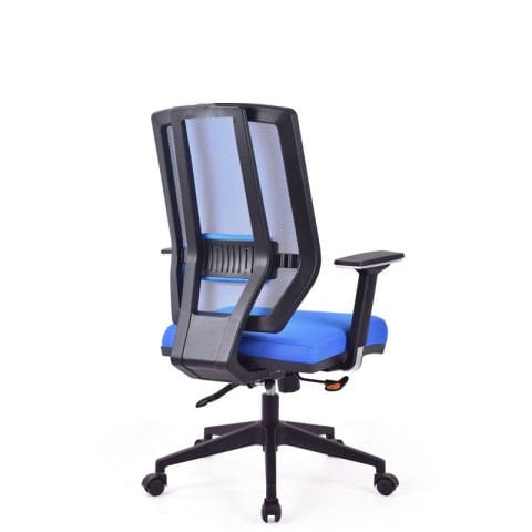 Bianca Mavi Fileli Çalışma Koltuğu Pls Konik Ayak