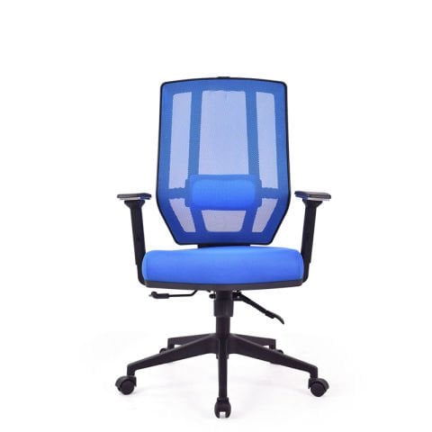 Bianca Mavi Fileli Çalışma Koltuğu Pls Konik Ayak