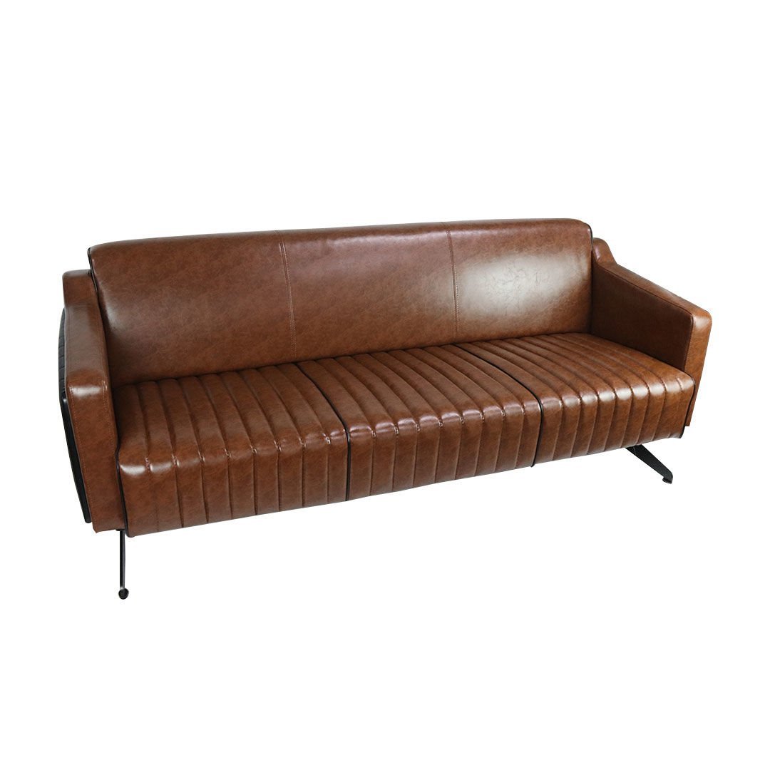 Caramel Elegance Üçlü Ofis Kanepesi