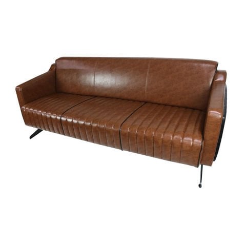 Caramel Elegance Üçlü Ofis Kanepesi