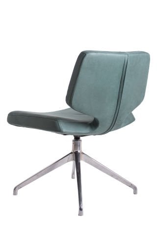 Ember Yeşil Nubuk Deri Misafir Bekleme Koltuğu